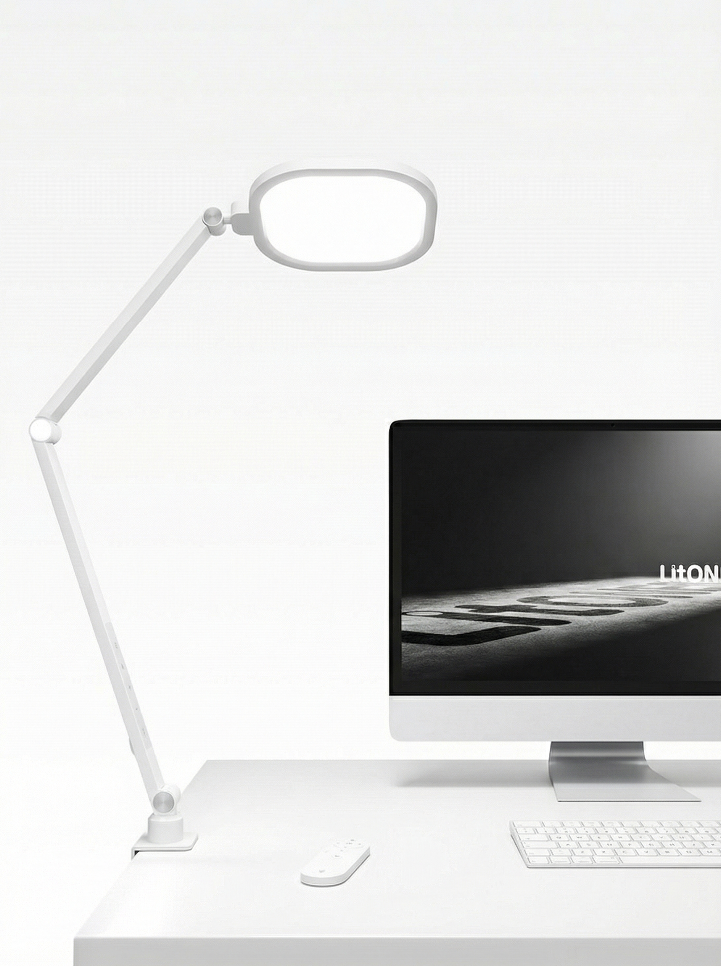 Randbeleuchtete Home-Office-Beleuchtung mit Klemme - ComforGlow F618