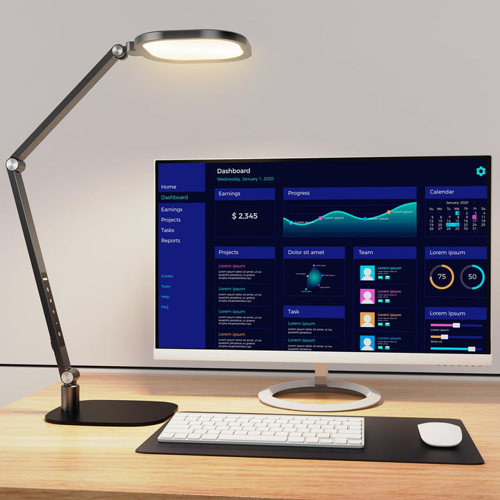 Edge-Lit Home Office Lighting with Stand ComforGlow F630