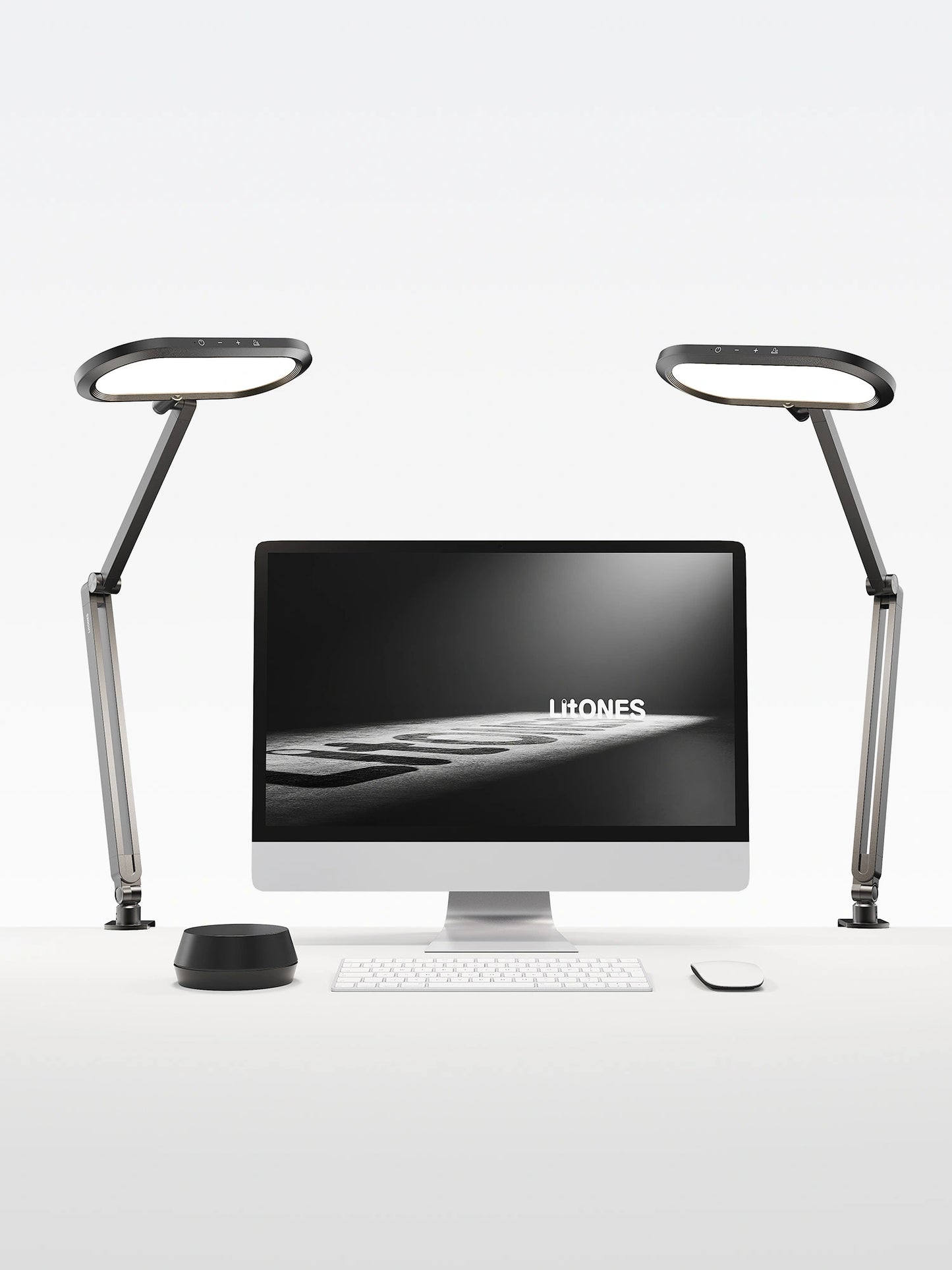 Double-Sided Home Office Lighting with Clamp - EaseGlow H01