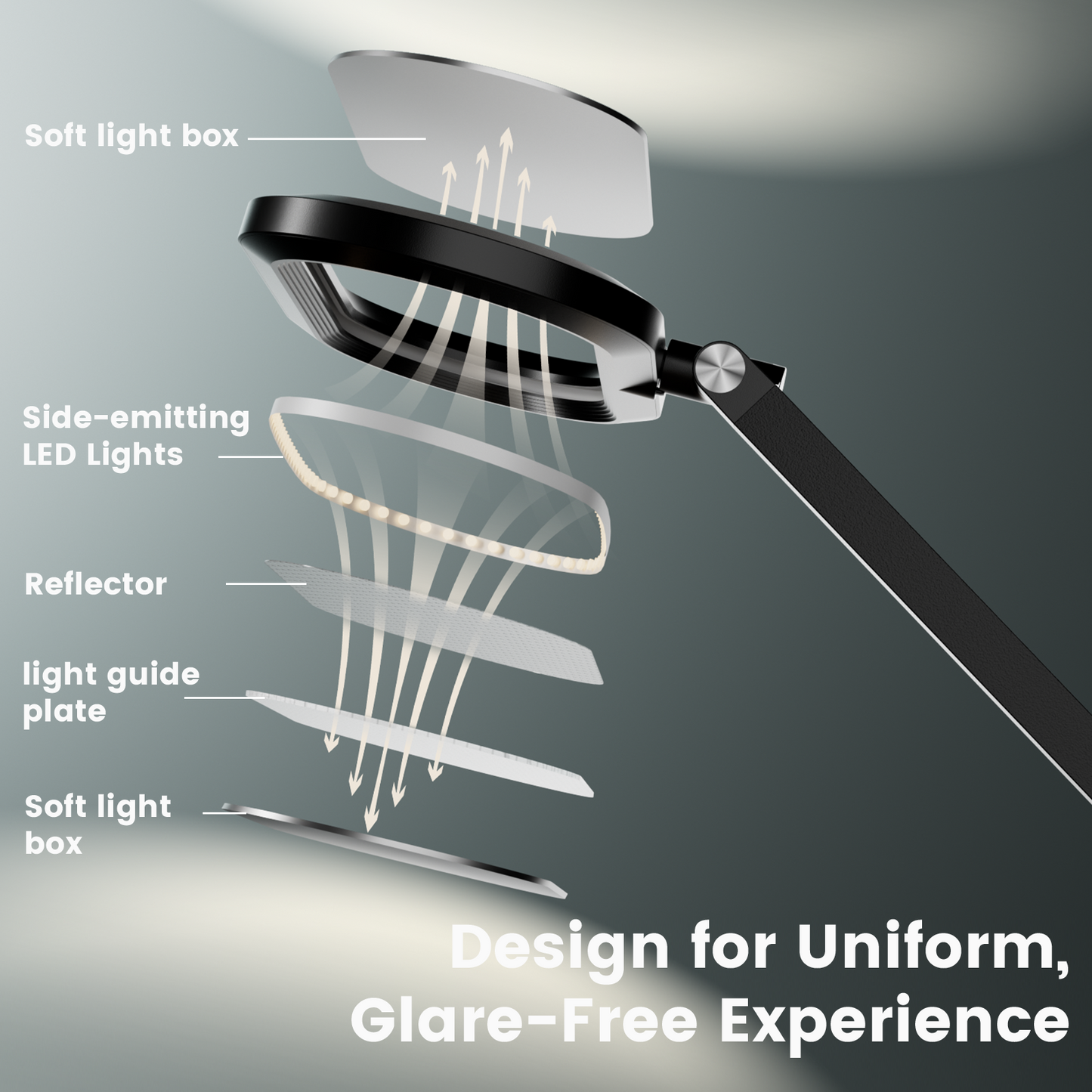 Double-Sided Home Office Lighting with Clamp - EaseGlow H01 – 2-Pack Dual-Lamp Bundle