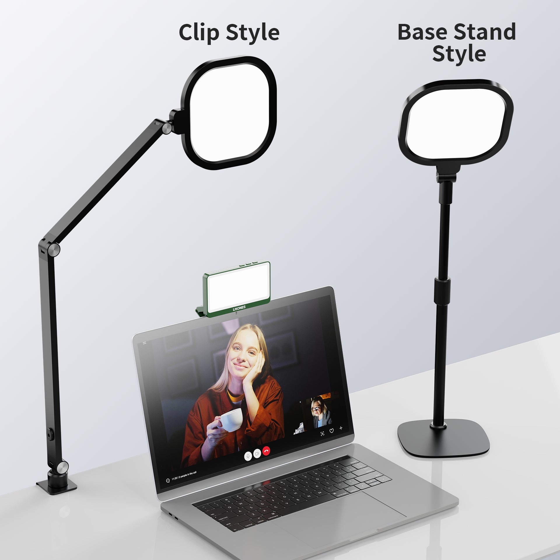 Square 3 Plus  - Edge-lit LED Panel Desk Lamp