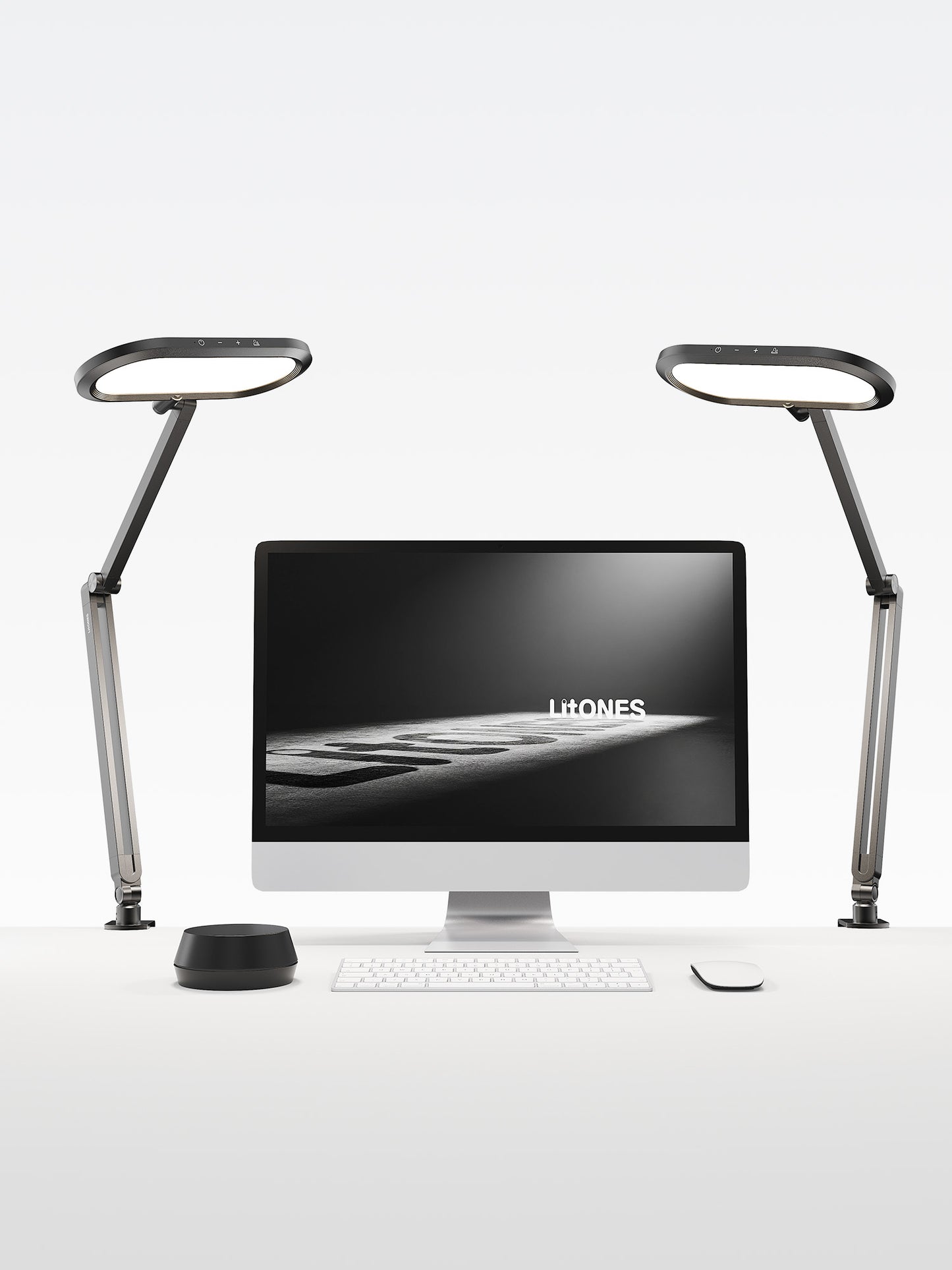 Double-Sided Home Office Lighting with Clamp – 2-Pack Dual-Lamp Bundle