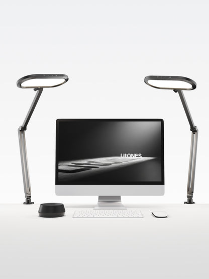 Double-Sided Home Office Lighting with Clamp – 2-Pack Dual-Lamp Bundle