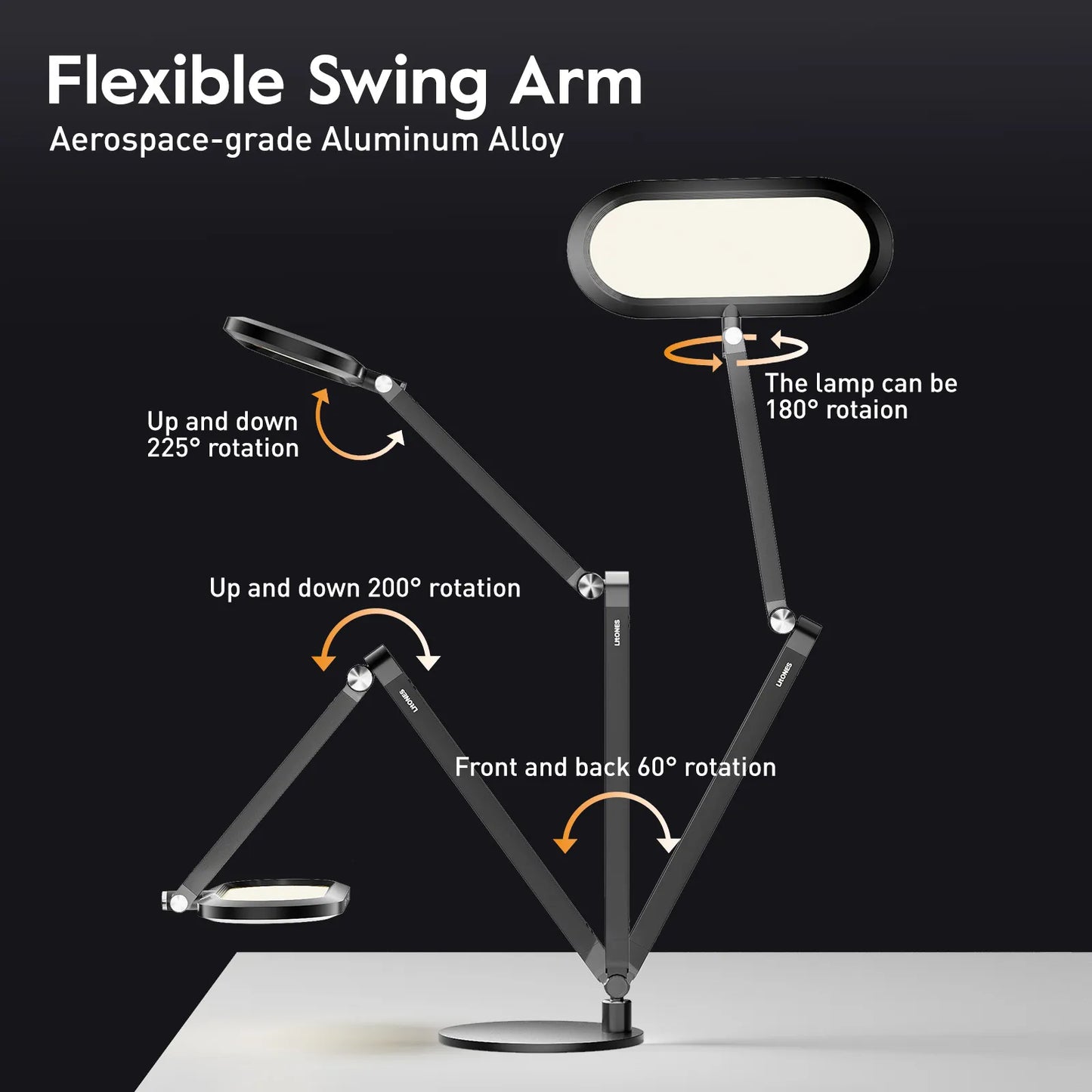 Doppelseitige Home-Office-Beleuchtung mit Ständer - EaseGlow H02 