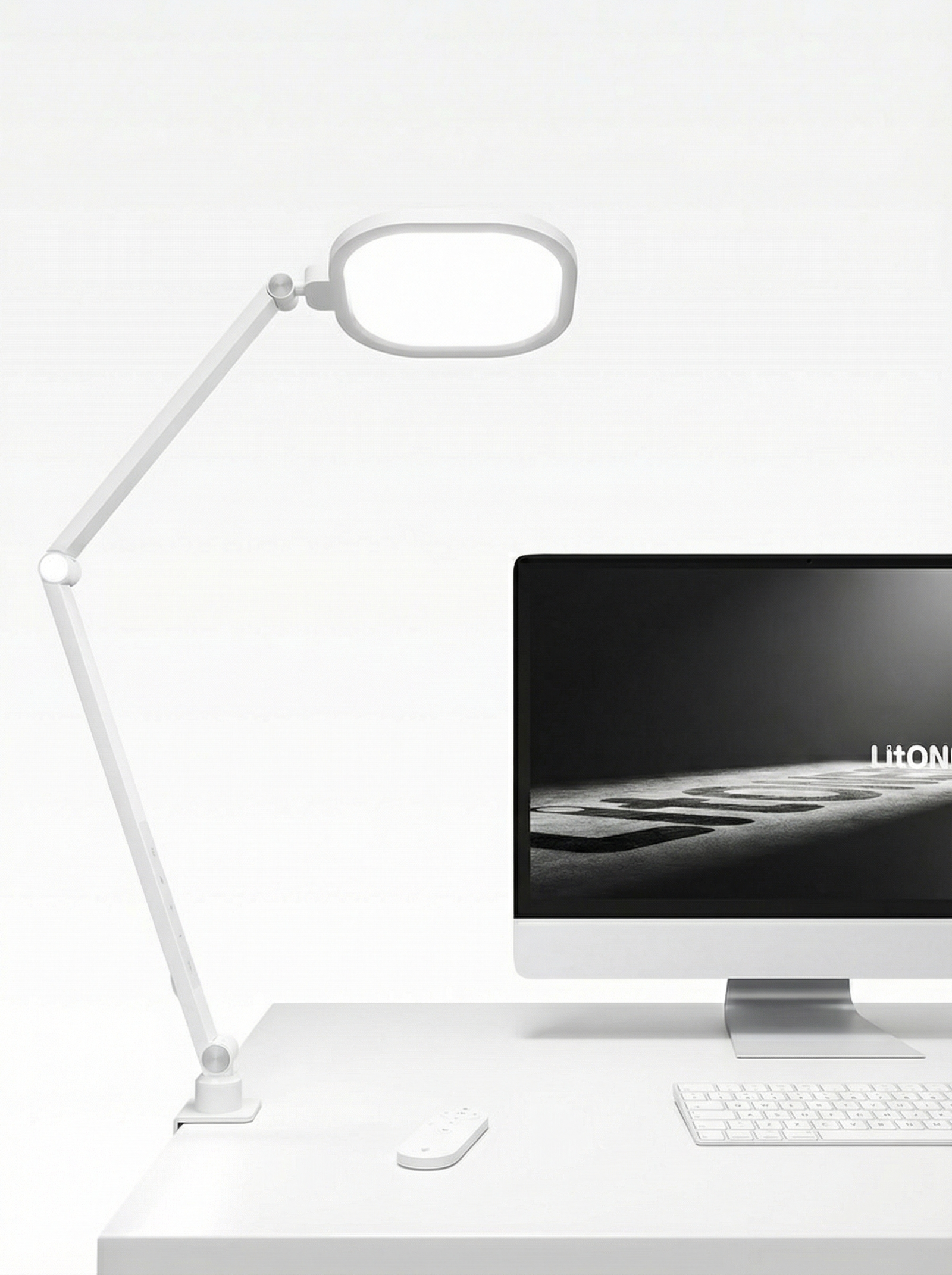 Randbeleuchtete Home-Office-Beleuchtung mit Klemme - ComforGlow F618