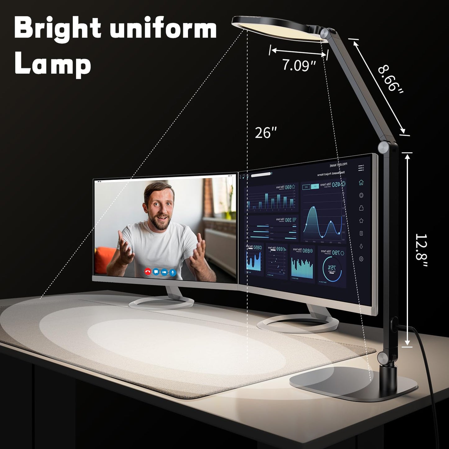 LitONES Home Office Light with Stand