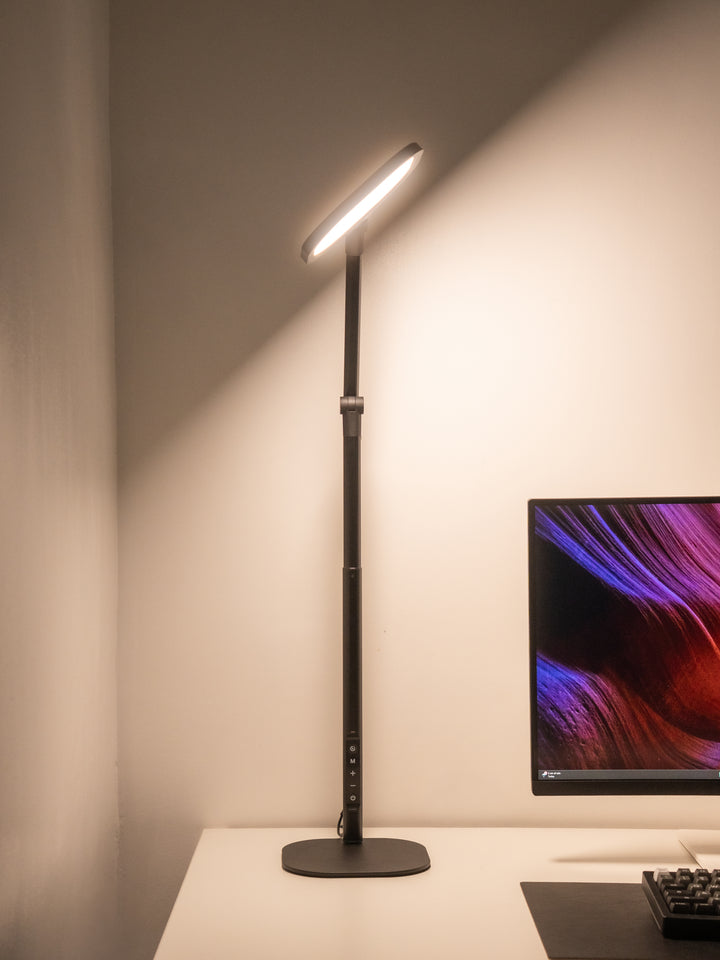 Extended Height Home Office Lighting with Stand