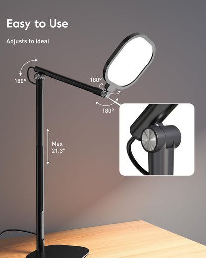 Extended Height Home Office Lighting with Stand - ComforGlow F650