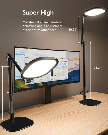 Extended Height Home Office Lighting with Stand - ComforGlow F650