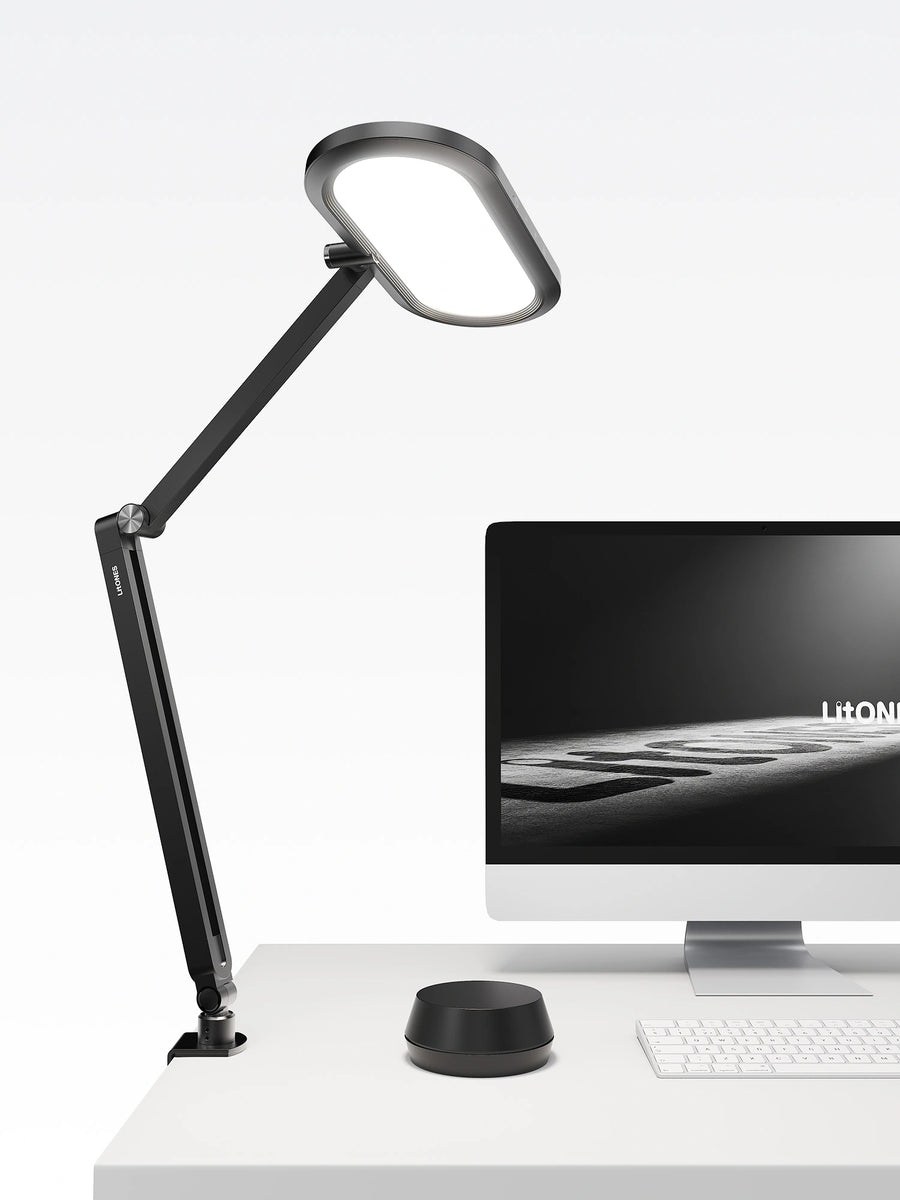Double-Sided Home Office Lighting with Clamp - EaseGlow H01