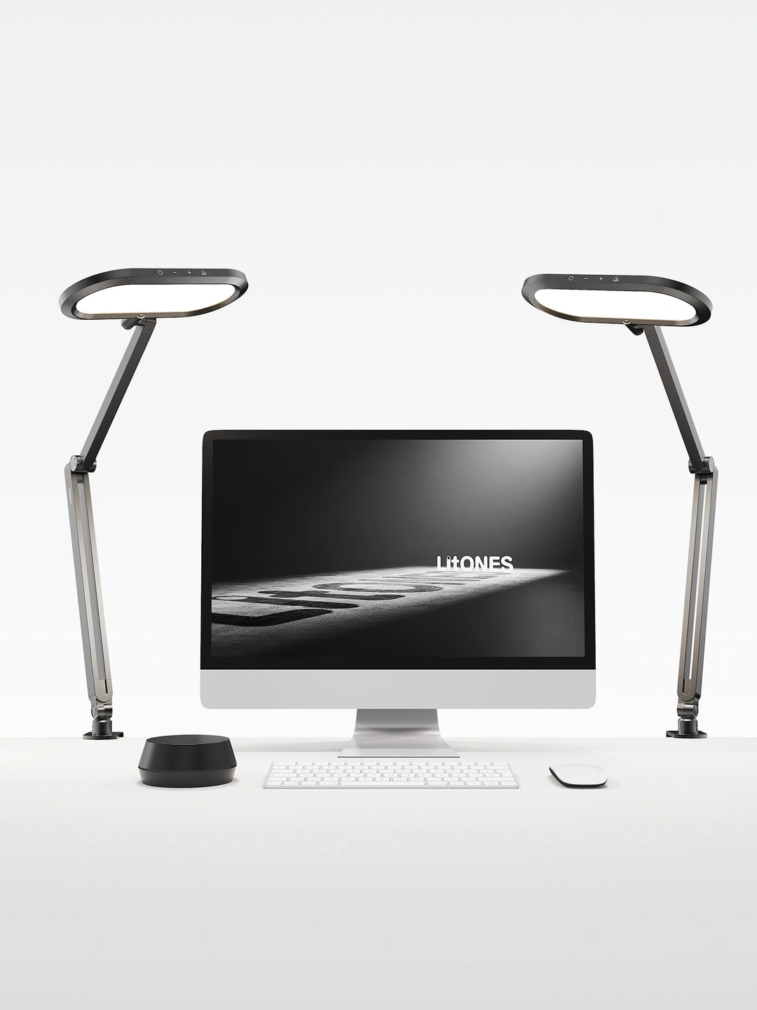 Double-Sided Home Office Lighting with Clamp - EaseGlow H01 – 2-Pack Dual-Lamp Bundle