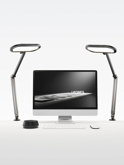 Double-Sided Home Office Lighting with Clamp - EaseGlow H01