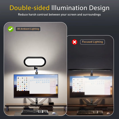Double-Sided Home Office Lighting with Stand - EaseGlow H02 – 2-Pack Dual-Lamp Bundle